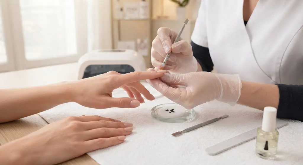 Pose de faux ongles 1944